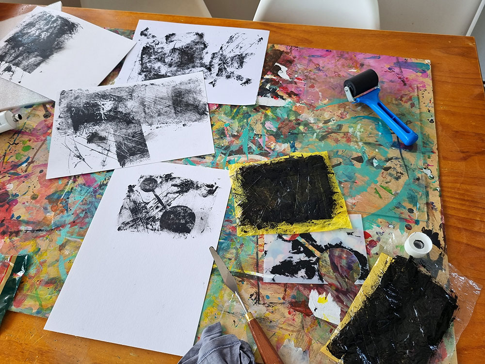 Kurzschluss monoprint process #01