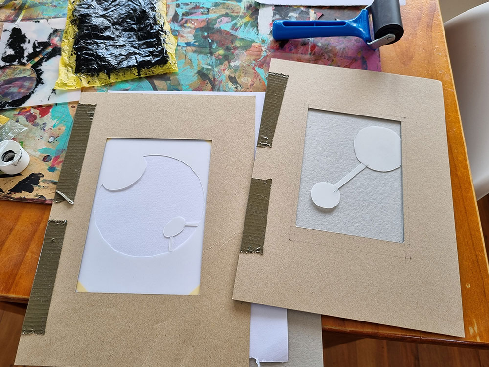 Kurzschluss monoprint process #02